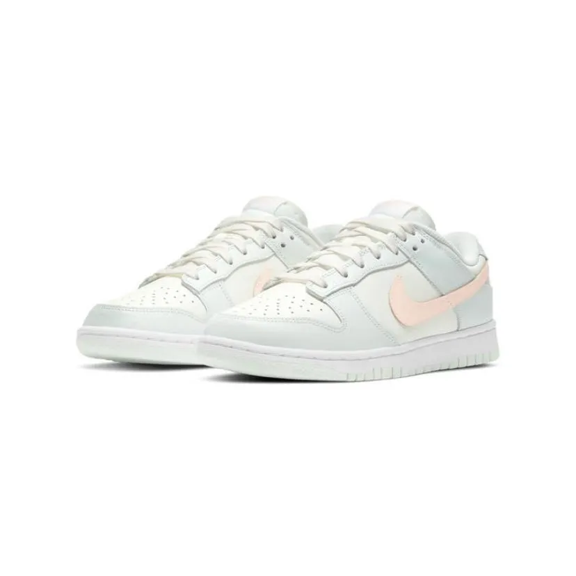 Women's Dunk Low Sail Crimson Tint Barely Green By Nike Nike Dunk