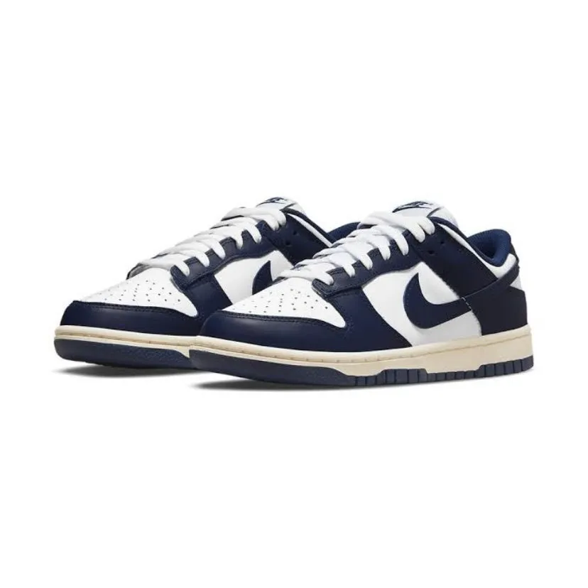 Women's Dunk Low White Navy Vintage Cream Nike Dunk
