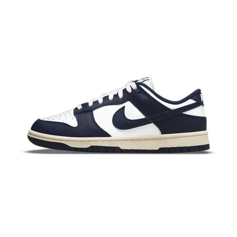 Women's Dunk Low White Navy Vintage Cream Nike Dunk