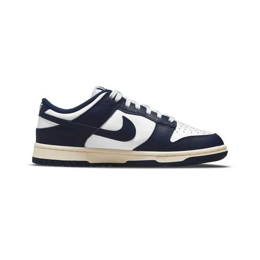 Women's Dunk Low White Navy Vintage Cream Nike Dunk