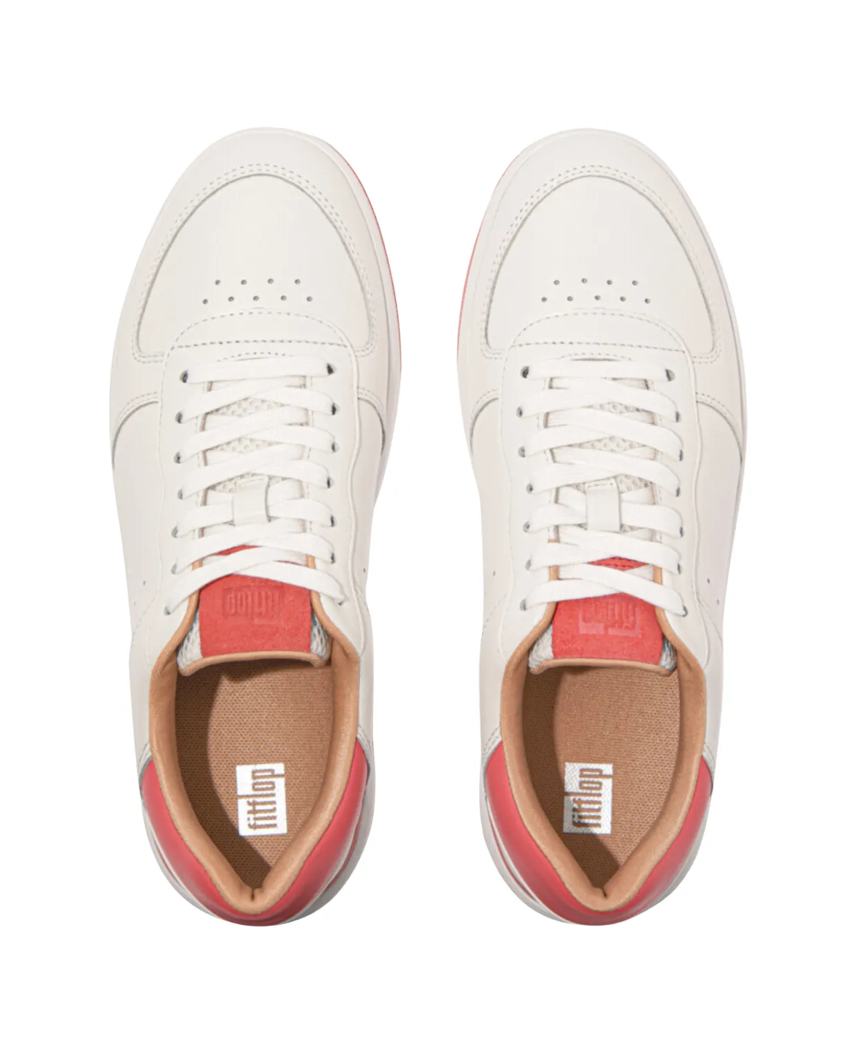 Womens Fitflop Shoes FitFlop Rally Evo Leather Sneaker White