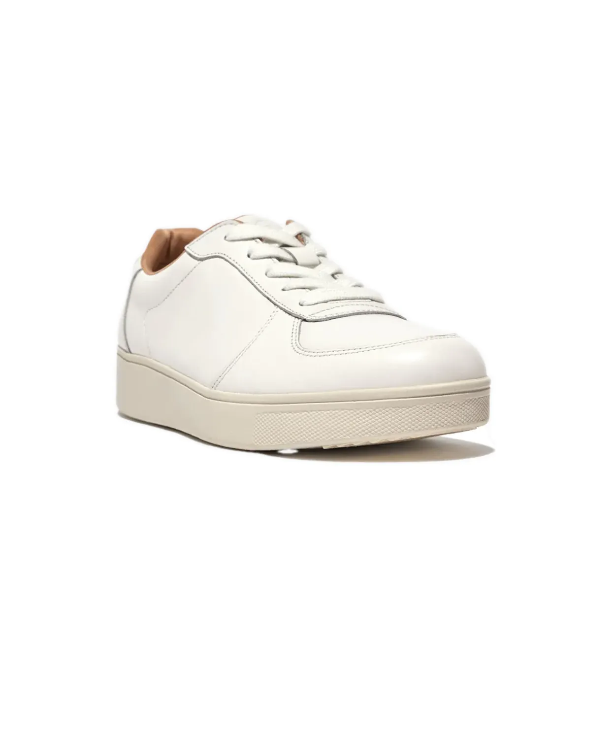 Womens Fitflop Shoes FitFlop Rally Leather Panel Sneakers White
