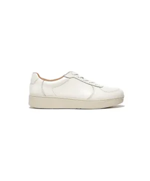 Womens Fitflop Shoes FitFlop Rally Leather Panel Sneakers White