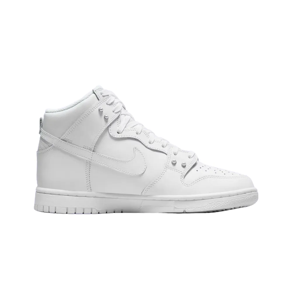 Women's Nike Dunk High SE White Metallic Pearl Nike Dunk