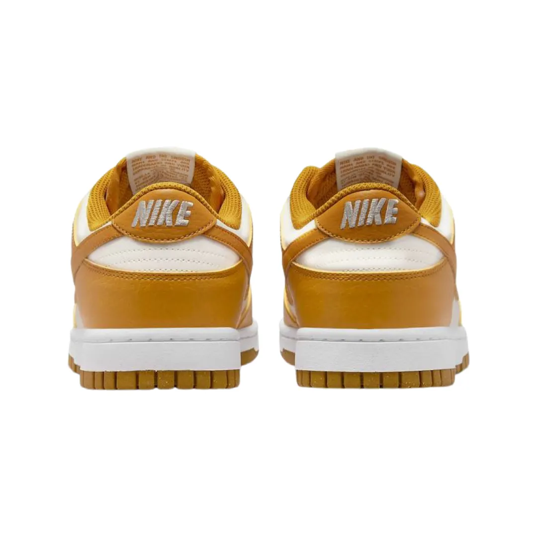Women's Nike Dunk Low Next Nature Phantom Gold Suede White Volt Nike Dunk