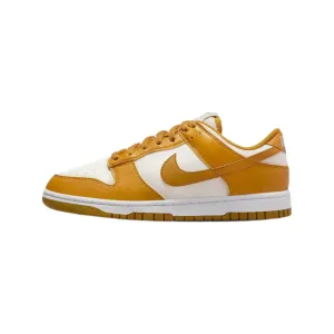Women's Nike Dunk Low Next Nature Phantom Gold Suede White Volt Nike Dunk