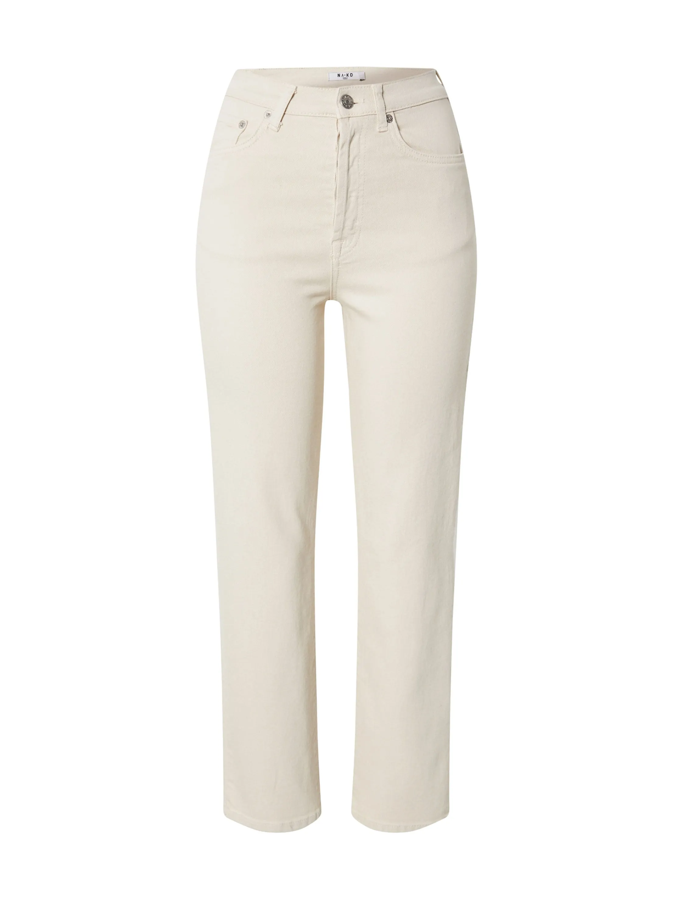 Women's Plain Jeans,Ecru