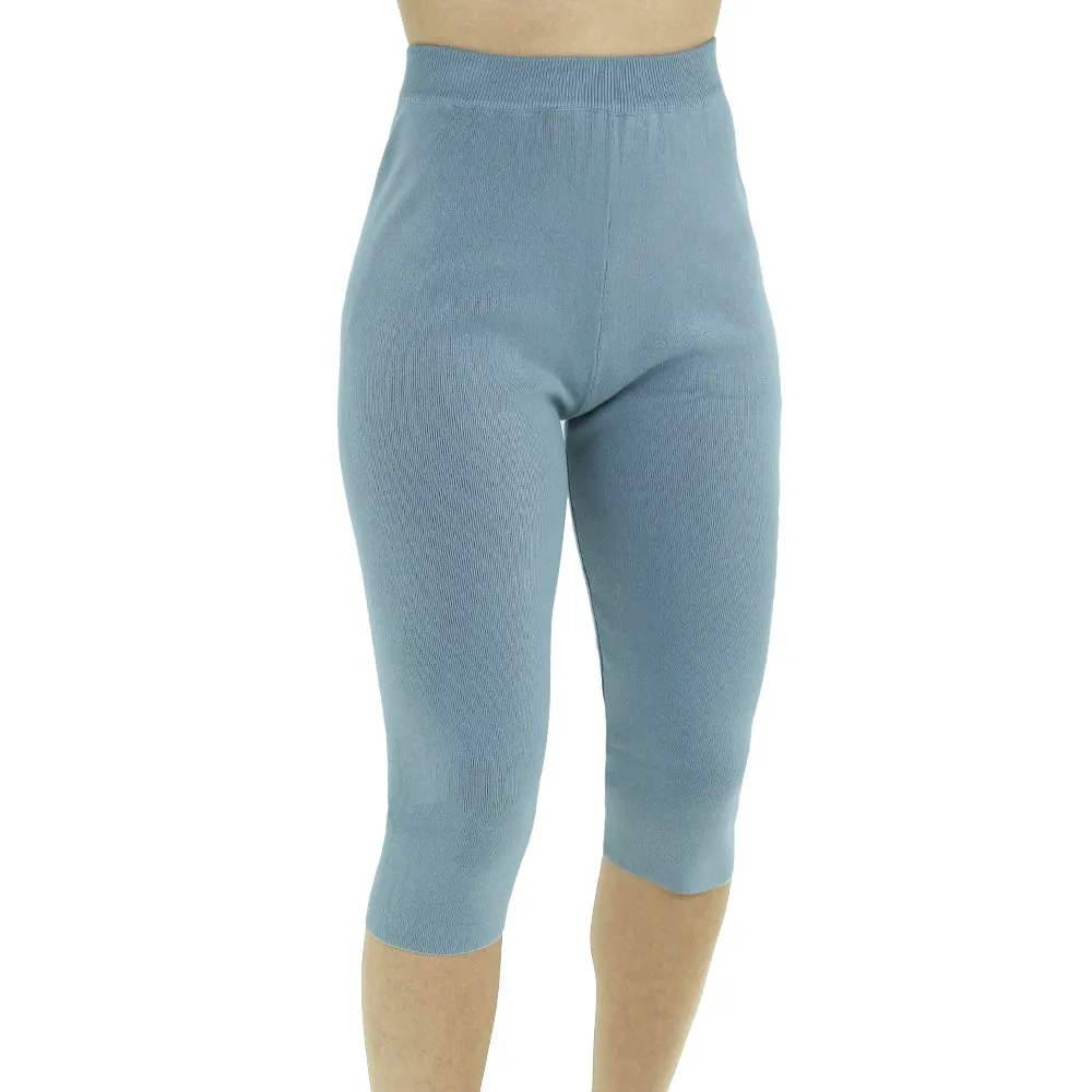 Women's PullOn Stretchy Cropped Legging,Grey