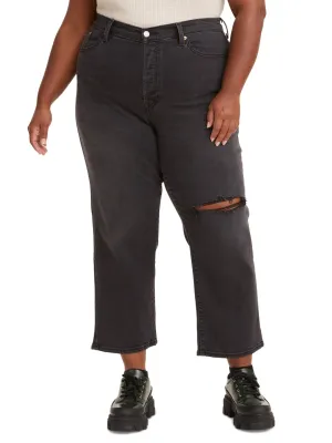 Women's Ripped Jeans,Dark Grey