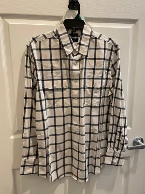 Wrangler Wrinkle Resist Shirt in Black/White Wrangler Clothing