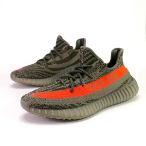 Yeezy Boost 350 V2 'Beluga' Steeple Gray Beluga Solar Red Adidas Sneakers