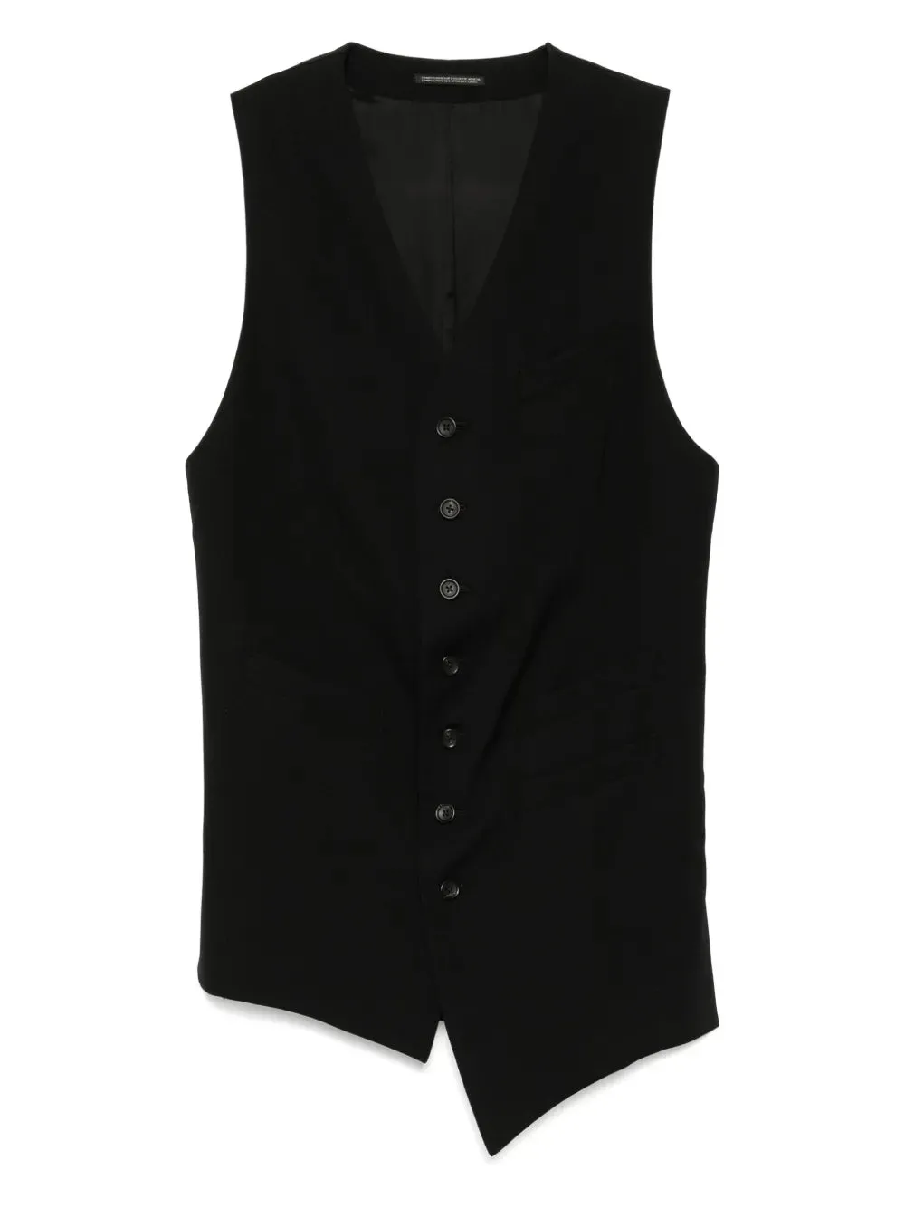 YOHJI YAMAMOTO POUR HOMME - Men Multi Pocket Asymetrical Vest Clothing_yohji-yamamoto