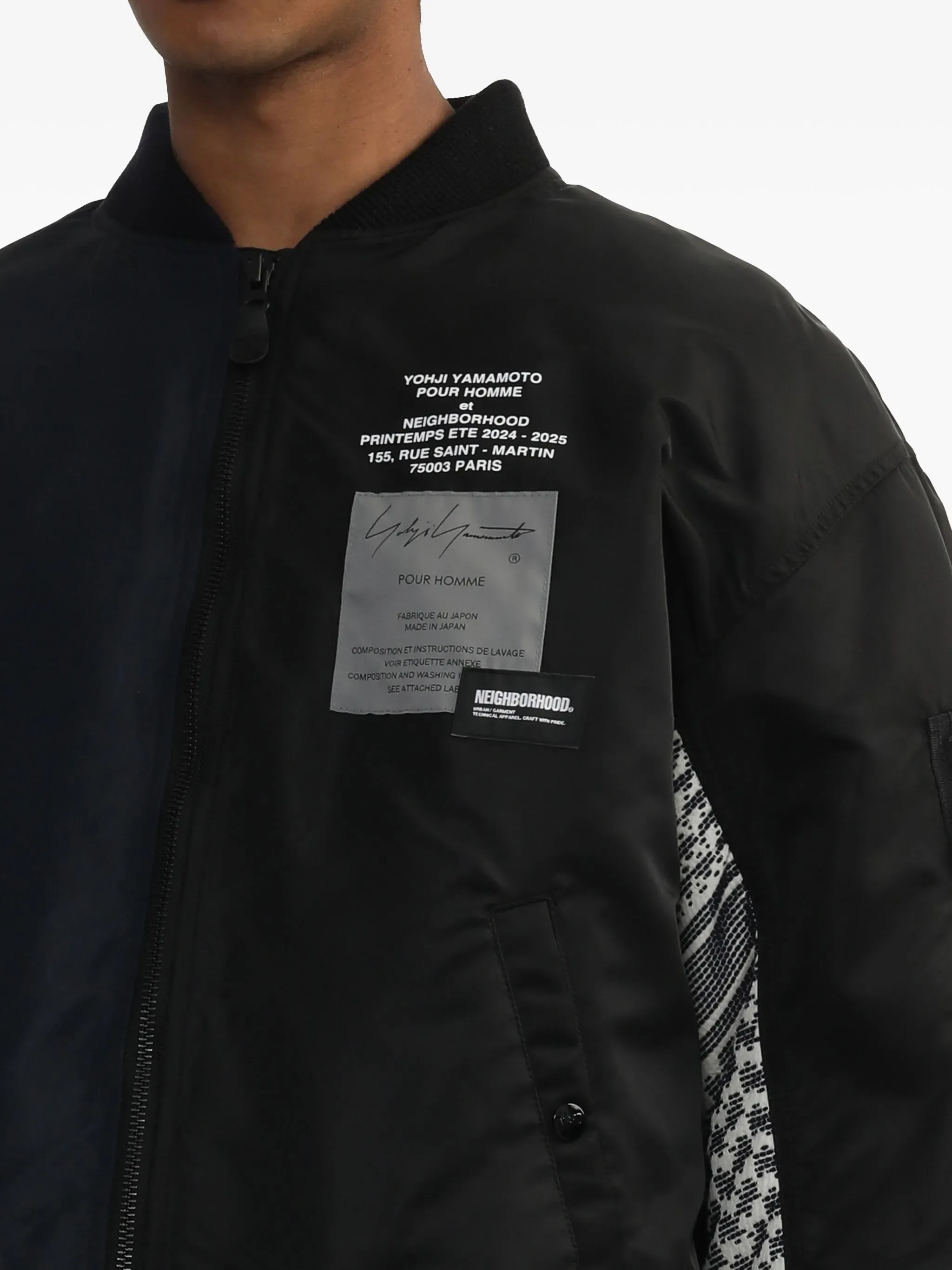 YOHJI YAMAMOTO POUR HOMME - Men Neighborhood MA-1 Jacket Clothing_yohji-yamamoto